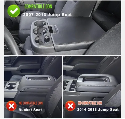 Vista 2 de Muslogy - Funda para reposabrazos para Chevy Silverado 2007-2013, extra