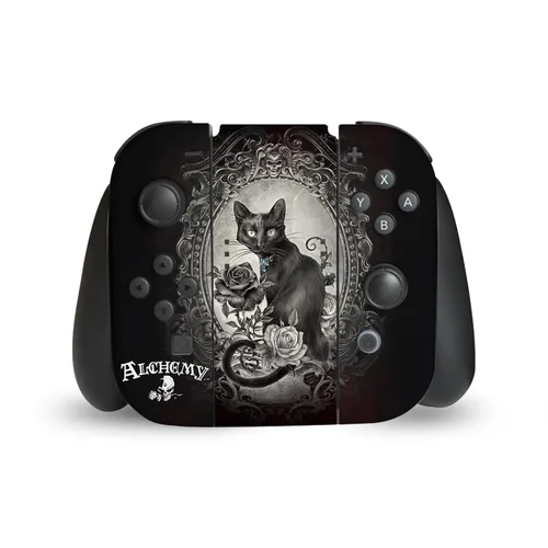 Vista 5 de Head Case Designs Calcomanía de vinilo con licencia oficial de Alchemy Gothic Paracelsus Cat Gate, cubierta de vinilo para juegos compatible