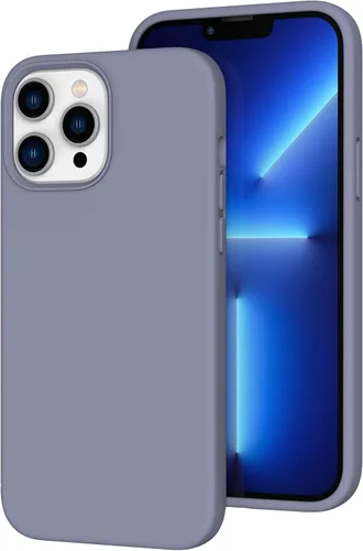 Vista 36 de Funda de silicona líquida compatible con iPhone 12 Pro Max 6.7 pulgadas, funda de gel de protección completa con forro de microfibra, funda