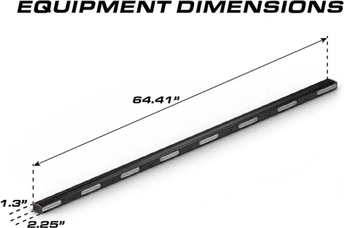 Vista 4 de Feniex Quantum Rocker Panel Color único Módulos programables rojo-azul-ámbar-blanco-verde 216 LED, LED súper brillante de 3 W, clase SAE 1