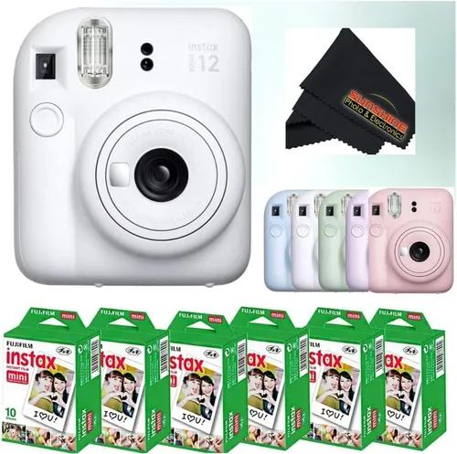 Vista 17 de Fujifilm Cámara instantánea Instax Mini 12 - Blossom Pink con 3 paquetes individuales