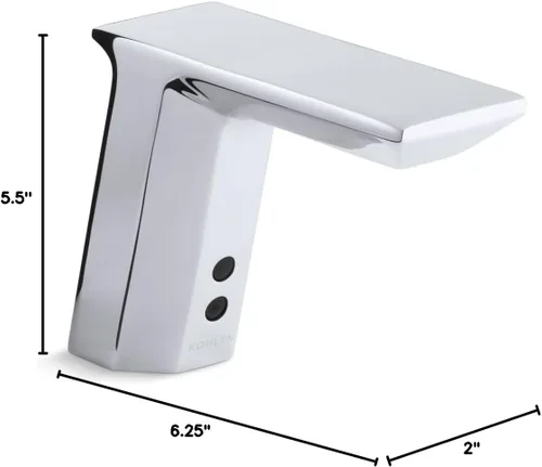 Vista 2 de Kohler K-13469-CP - Grifo utilitario geométrico, cromo pulido