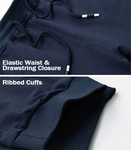 Vista 3 de MAGCOMSEN Pantalones capri de 34 para hombre con bolsillos con cremallera, ajustados, para entrenamiento, correr, entrenamiento, pantalones capri