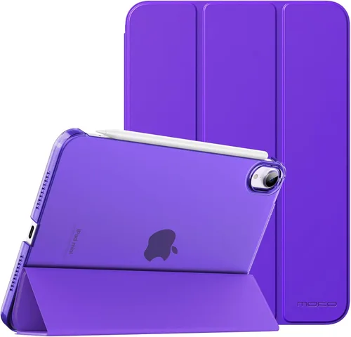 Vista 38 de MoKo Funda para iPad mini 7 (A17 Pro) Generación 2024, Funda para iPad mini 6 2021, Funda Protectora Delgada y Ligera de 8.3 Pulgadas con Carcasa