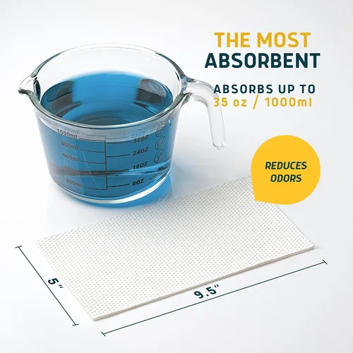 Vista 6 de Revestimientos de inodoros Lunderg con almohadillas súper absorbentes perfumadas con limón - Paquete de valor 20 unidades de ajuste universal