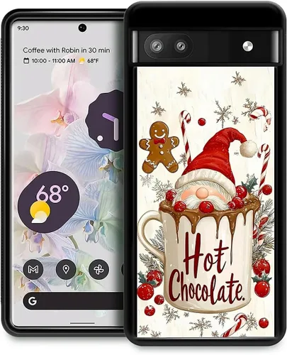 Vista 115 de Funda compatible con Google Pixel 4A 5G, Nochebuena, Google Pixel 4A 5G, delgada, suave, a prueba de golpes, TPU para mujeres y niñas, niños, funda