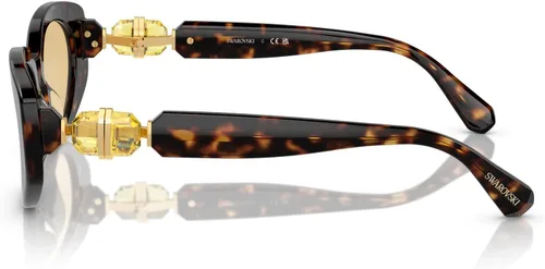 Vista 3 de Swarovski Women's Sk6002f Low Bridge Fit Oval Sunglasses