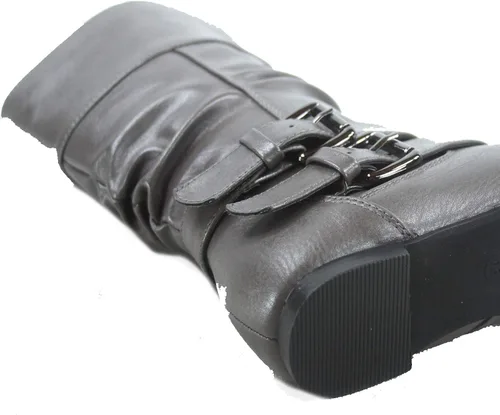 Vista 4 de Link Sonny-54K - Botas de equitación con hebilla de tacón bajo y puntera redonda para niñas jóvenes