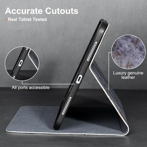 Vista 5 de Funda de cuero Gexmil para iPad (A16) de 11ª generación de 11 pulgadas 2025, funda para iPad de 10ª generación de 10.9 pulgadas 2022, funda