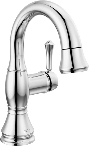 Vista 8 de Delta Faucet Cassidy Grifo de Baño Extraíble, Grifo de Baño Extraíble, Grifo de Baño Dorado de Un Solo Orificio con Extraíble, Grifo de Lavabo