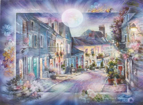 Vista 5 de Anatolian Puzzle -Calm Street, 1000 piezas Puzzle, #1203