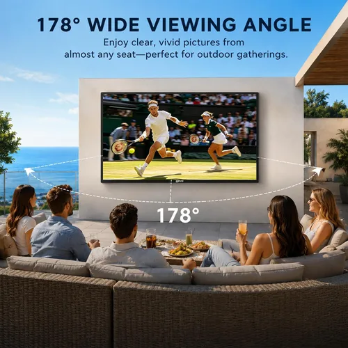 Vista 7 de 360SPB - TV exterior inteligente UHD de 55 pulgadas, televisor exterior