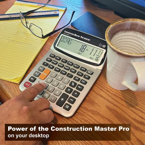 Vista 6 de Calculated Industries Construction Master Pro Trig Calculadora de fracción de pies y pulgadas de construcción avanzada y calculadora de fracción