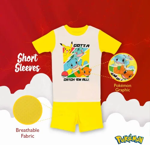 Vista 5 de Pokemon Boys' Big Snug-fit Pajamas