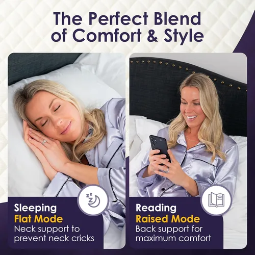 Vista 4 de XetraDesign Juego de almohadas de cuña de cama para espacio de cabecero de hasta 7 pulgadas, relleno de hueco triangular para cama, relleno