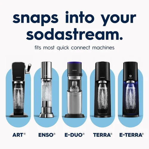 Vista 5 de sodastream Fizz & Go Cool, Botella de agua carbonatada de acero inoxidable de 0.9 L, botella de metal aislada para agua con gas, compatible