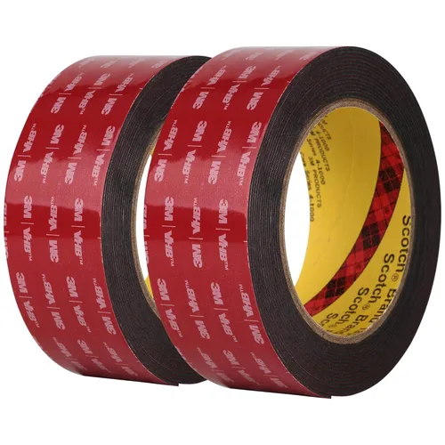 Vista 11 de Cinta de montaje de doble cara 3M 5925 VHB Negra de espuma adhesiva fuerte de alta unión resistente al agua adhesivo fuerte Grosor 0.64 mm