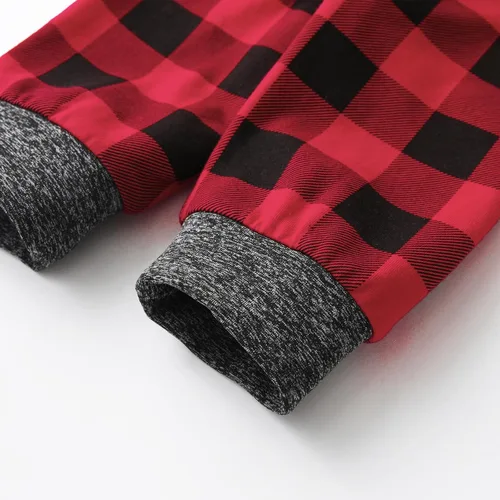 Vista 7 de Conjunto de 3 piezas de ropa de bebé recién nacido con estampado de manga larga + pantalones + sombrero