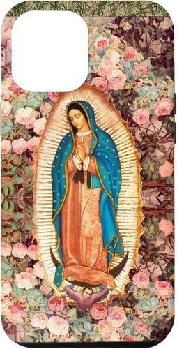 Vista 26 de Lady of Guadalupe - Carcasa para iPhone 17, diseño de flores rosadas