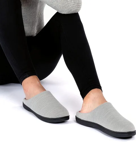 Vista 5 de RockDove Pantuflas de espuma viscoelástica de punto Birdseye para mujer