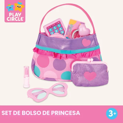 Vista 7 de Battat – Play Circle – Set de maquillaje y belleza – Accesorios de moda para disfrazarse – Juego de simulación – Set de cartera de princesa – Para