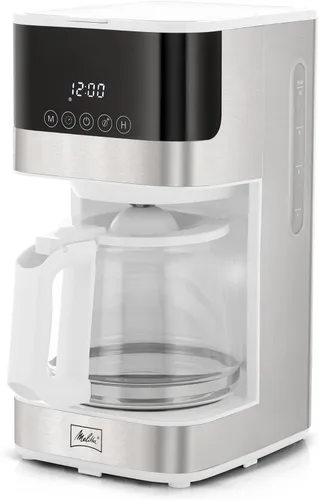 Vista 8 de Melitta Aroma Tocco - Cafetera de goteo de vidrio de 10 tazas, automática y programable, capacidad de 96 onzas con 5 filtros de café, color negro