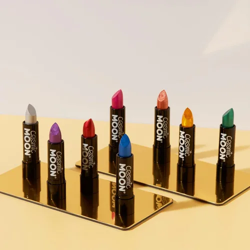 Vista 4 de Cosmic Moon - Lápiz labial metálico - 0.17oz - ¡Para labios metálicos fascinantes! - Oro