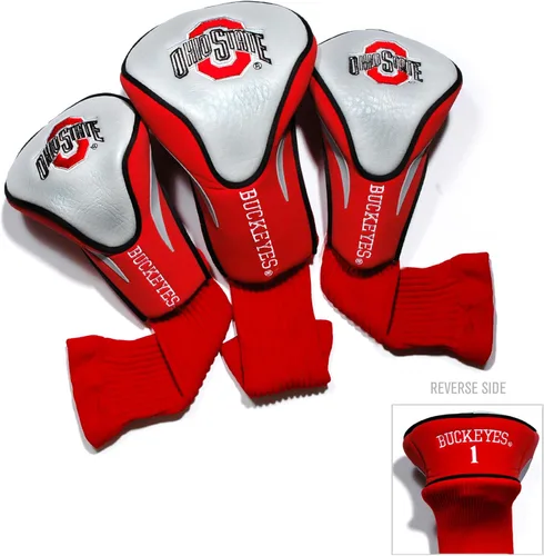 Vista 32 de Team Golf NCAA Numerado 1, 3 y X, se adapta a conductores de gran tamaño, utilidad, clubes de rescate y calles, forro de terciopelo para protección