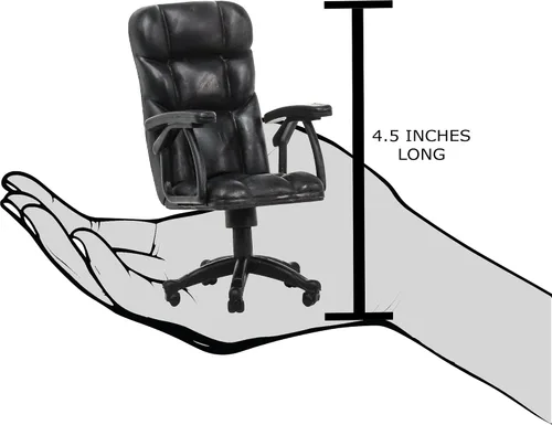 Vista 3 de Silla de oficina rompible para figuras de acción de lucha libre
