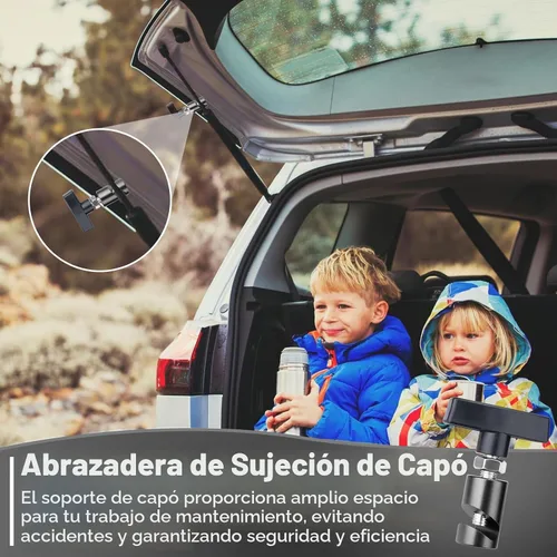 Vista 2 de 2 abrazaderas para capó de automóvil, abrazadera de puntal de capó, clip de retención de soporte de elevación de automóvil, clip de soporte