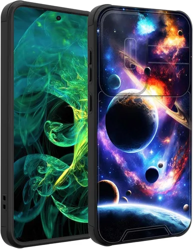 Vista 80 de Funda para Galaxy A16 5G con cubierta para cámara deslizante, resistente de doble capa, híbrida, a prueba de golpes, funda protectora resistente