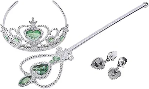 Vista 3 de Orgrimmar Accesorios de vestir de princesa con tiara corona y varita para regalos para niños y niñas