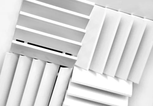 Vista 3 de HVAC Premium Rejilla de aire HVAC de techo ajustable de aluminio extruido de 18 '' de ancho x 18 '' de alto – intercambiable: 1 vía