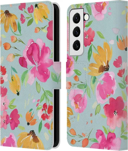 Vista 265 de Head Case Designs Officially Licensed Ninola Butterfly Nature Spring Floral Leather Wallet Case Compatible with Samsung Galaxy A07 4G