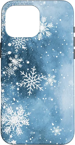 Vista 19 de Funda para iPhone 17 con diseño de copos de nieve con diseño de cristales helados
