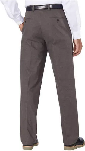 Vista 2 de Kirkland Signature - Pantalón cómodo sin planchado para hombre con cintura expansible (color marrón, 36x30), Marrón Fantasía