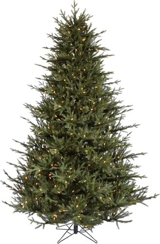 Vista 5 de Vickerman Itasca Frasier - Árbol de Navidad artificial de 45 pies con 250 luces LED blancas cálidas, A110346LED