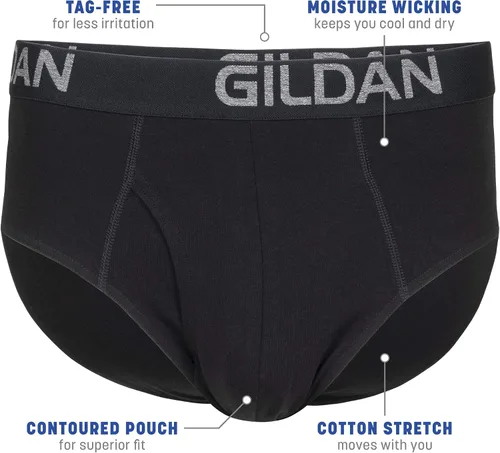 Vista 2 de Gildan Calzoncillos elásticos de algodón para hombre