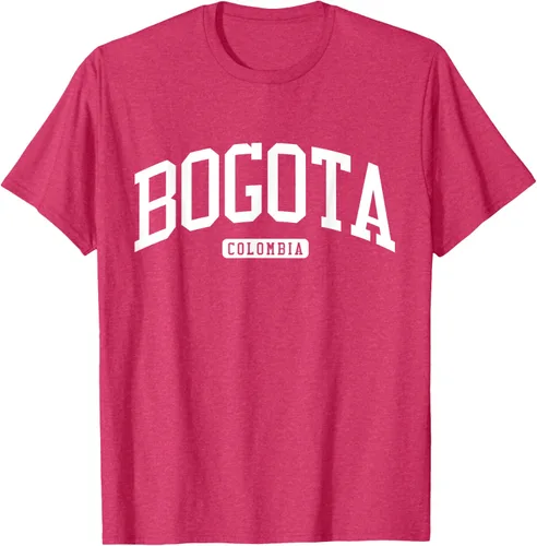 Vista 32 de Camiseta estilo universitario de Bogotá Colombia, Negro