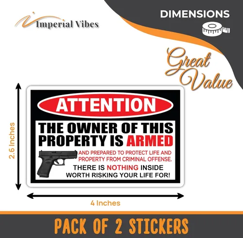 Vista 2 de IMPERIAL VIBES Adhesivo de atención al propietario – Calcomanía de vinilo para automóvil, camión y camioneta – Adhesivo para iPad