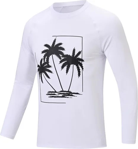 Vista 11 de Camisetas de natación de manga larga para hombres Rashguard UPF 50+ Camisa de protección solar UV Atlética Entrenamiento Correr Senderismo Camiseta