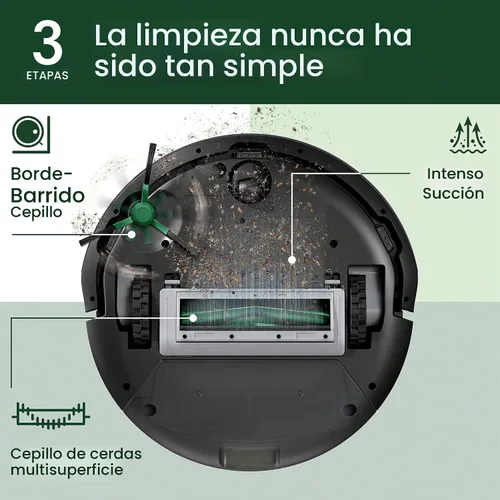 Vista 3 de iRobot Roomba Robot Aspiradora de 105 Vac - Fácil de usar, succión intensa de elevación de potencia, navegación LiDAR, limpieza multisuperficie