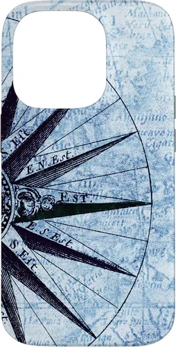 Vista 17 de Nautical Map Phone Case Vintage Ocean Maps Boat Captain Gift Case for iPhone 17