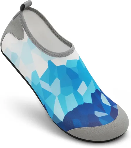 Vista 5 de Homitem Zapatos de agua para hombre y mujer, zapatos de playa descalzos, zapatos de piscina de secado rápido, calcetines de yoga para mujeres
