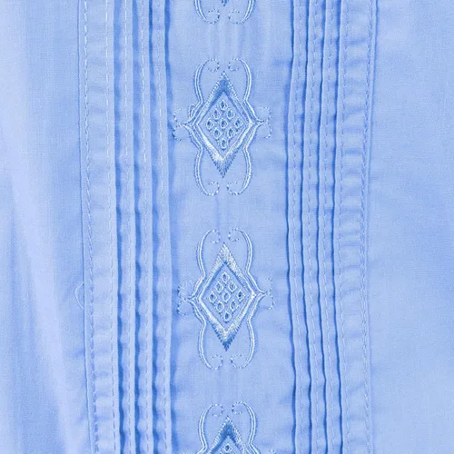 Vista 2 de Camisa deportiva Guayabera para hombre, Azul