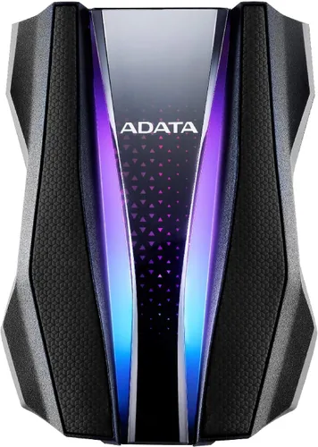 Vista 7 de ADATA HD770G 1TB RGB USB 3.2 IP68 impermeable a prueba de gotas a prueba de polvo externo portátil HDD negro (AHD770G-1TU32G1-CBK)