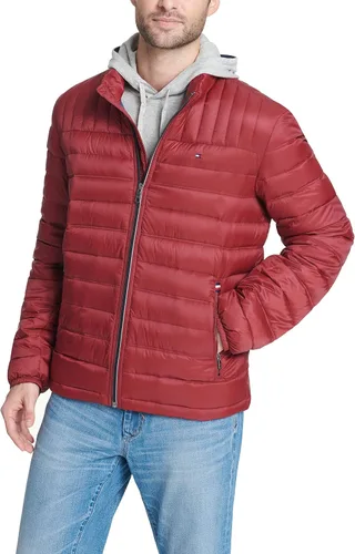 Vista 12 de Tommy Hilfiger Chaqueta acolchada plegable con aislamiento de plumón real para hombre Negro