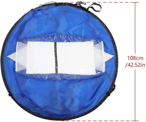Vista 5 de Kayak Wind Sail Downwind Wind Paddle Barcos de remo Wind Fold Up Sail Kayak Canoa Accesorio