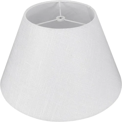Vista 10 de Alucset. - Pantalla mediana para lámpara, pantalla de tela de barril para lámpara de mesa y de pedestal, 7 x 13 x 7.8 pulgadas, hecho a mano de lino