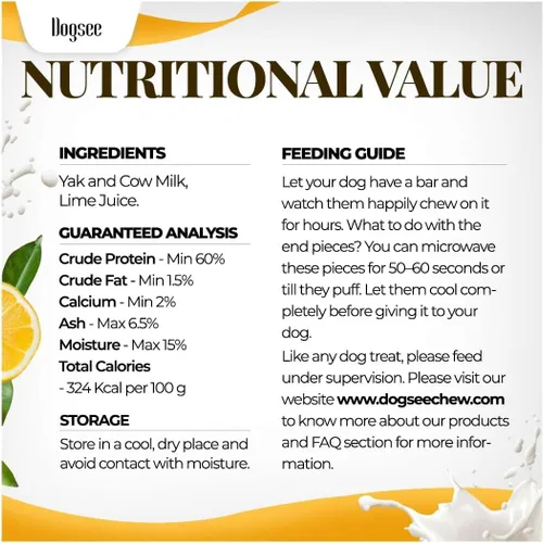 Vista 7 de Dogsee Himalayan Yak Chews (XL - 6 masticables) Masticables de yak para perros grandes Golosinas para perros Ayuda al dolor